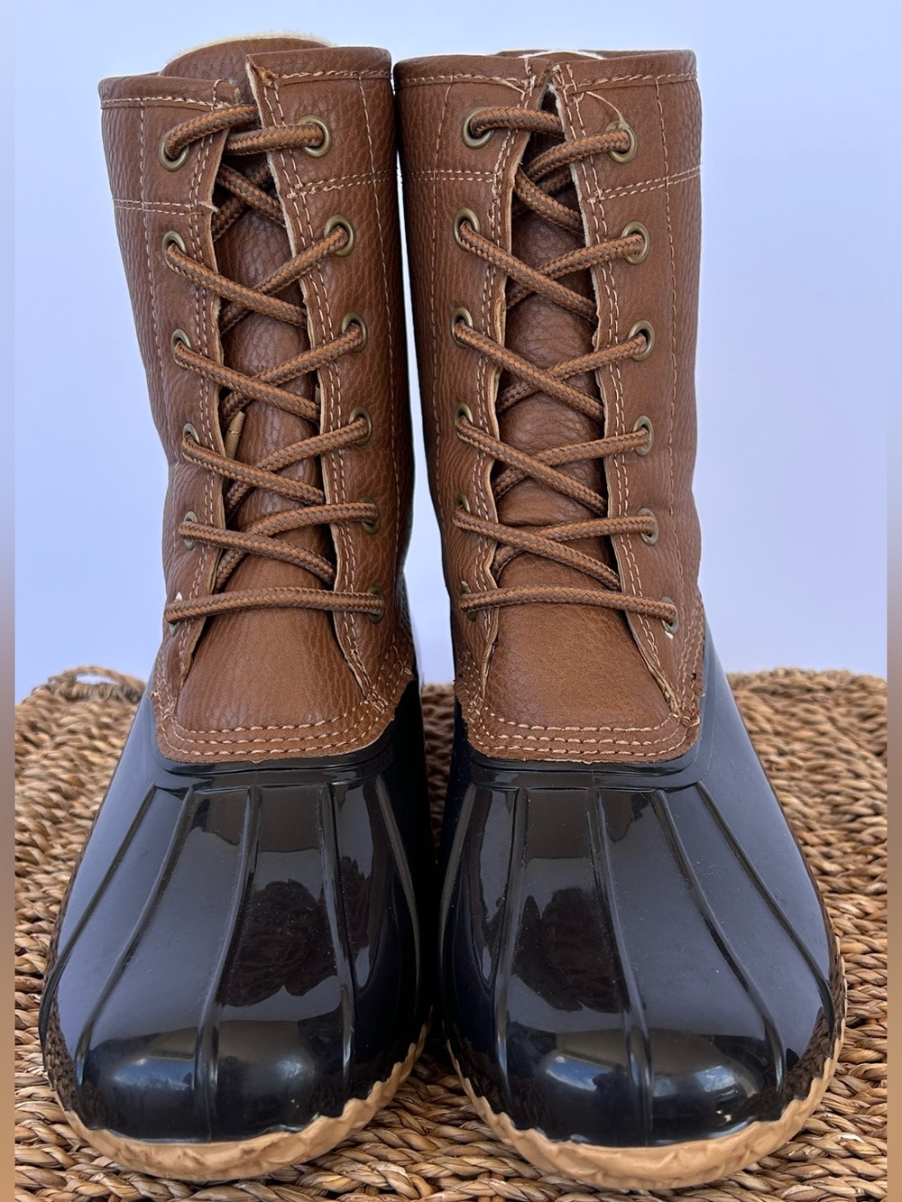 JBU by Jambu Women’s Maplewood Waterproof Duck Boot Lace Up Size